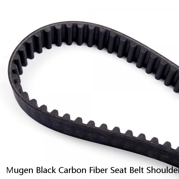 Mugen Black Carbon Fiber Seat Belt Shoulder Pads/Cover 2 Pieces JDM Honda Acura
